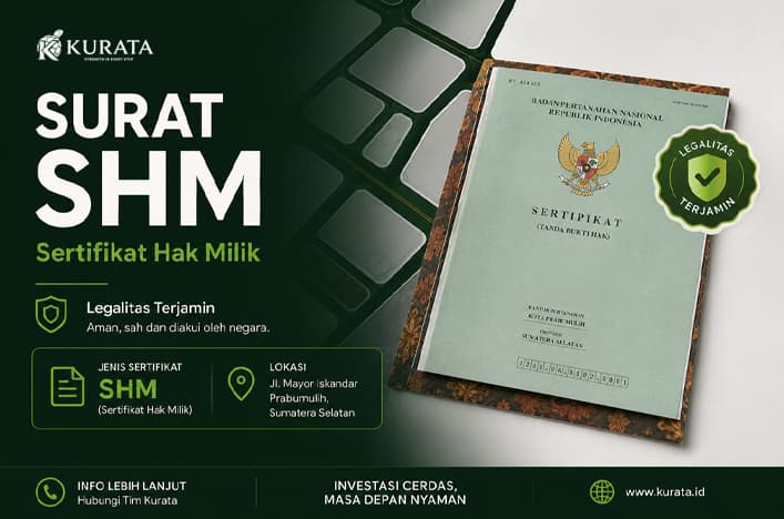 Tanah Strategis 859 m² di Jl. Mayor Iskandar, Prabumulih